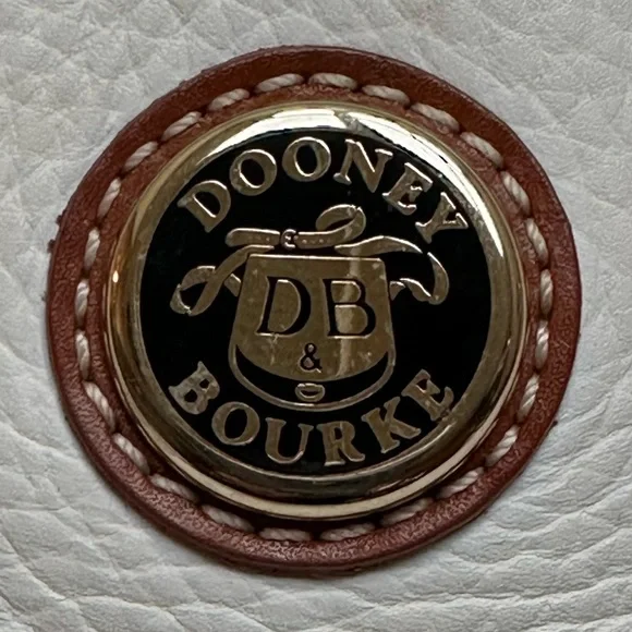 Dooney & Bourke Winter White and Tan Satchel w/Coin Pouch - Picture 10 of 14